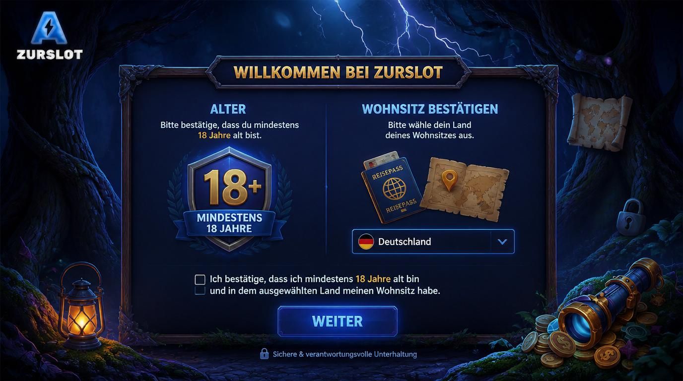 Alter und Wohnsitz Abfrage mit deutschen Labels und Icons
